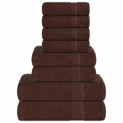 Ensemble de serviettes FROGN 8 pcs marron 360 g/m² 543569543569