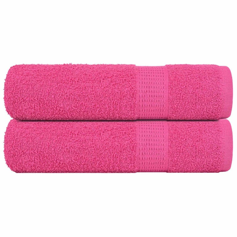 Serviettes de douche FROGN 2 pcs rose 70x140 cm 360 g/m² 543583543583