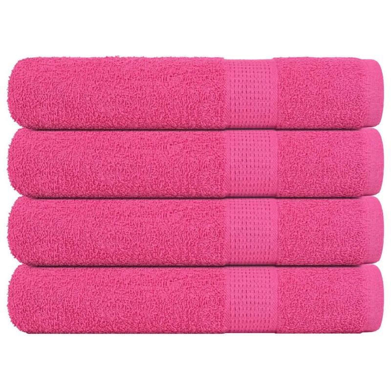 Serviettes de sauna FROGN 4 pcs rose 80x200 cm 360 g/m² 543584543584