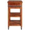 Chariot de cuisine 100x48x89 cm Bois d'acacia massif 543588543588