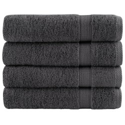 Serviettes de douche de qualité sup. SOLUND 4 pcs anthracite 543607543607