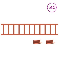 Protection de neige pour toit Rouge 1200 x 2,5 x 20 cm Acier 543615543615