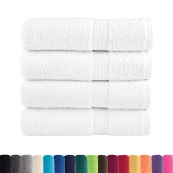 Serviettes de douche de qualité supérieure SOLUND 4 pcs blanc 543617543617