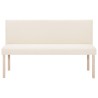 Banc 139,5 cm Crème Polyester 543623543623