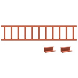 Protection de neige pour toit Rouge 600 x 2,5 x 20 cm Acier 543626543626