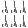 Support de Garde Neige 6 pcs Anthracite 29,5 x 3 x 34,5 cm 543643543643