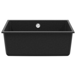 Évier Noir 530 x 460 mm 80% Quartz et 20% Résine 543647543647