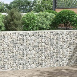 Lit surélevé à gabion en trapèze Acier galvanisé 150x20x100 cm 543654543654