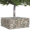 Lit surélevé gabion Argenté 100 x 100 x 40 cm Acier galvanisé 543658543658