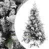 Sapin de Noël à flocons de neige et pommes de pin 195 cm PVC/PE 543659543659