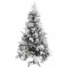 Sapin de Noël à flocons de neige et pommes de pin 195 cm PVC/PE 543659543659