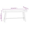 Banc 110 cm Bois massif de teck 543660543660