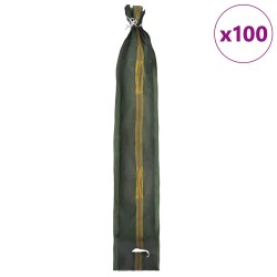 Sacs de sable 100 pcs Vert foncé 100 x 25 cm HDPE 543668543668