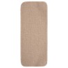 Tapis escalier antidérapants 15 pcs 60x25cm Beige Rectangulaire 543669543669
