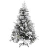 Sapin de Noël à flocons de neige et pommes de pin 150 cm PVC/PE 543684543684