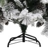 Sapin de Noël à flocons de neige et pommes de pin 150 cm PVC/PE 543684543684