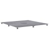 Pied de parasol Aspect bois gris foncé 100 x 100 x 4 cm Acier 543688543688