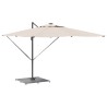 Pied de parasol Aspect bois gris foncé 100 x 100 x 4 cm Acier 543688543688