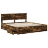 Cadre de lit Chêne fumé 180 x 200 cm Bois Ingénierie 543712543712