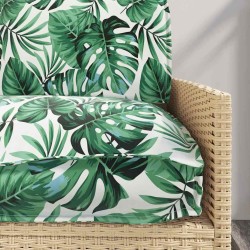 Ensemble de coussins Feuille 3 pcs Motif feuille Tissu Oxford 543714543714