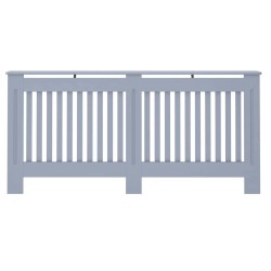 Cache-Radiateur 2 pcs Gris 172 x 19 x 81,5cm Bois d'ingénierie 543717543717