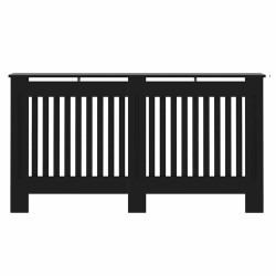 Cache-Radiateur 2 pcs Noir 152 x 19 x 81,5 cm Bois d'ingénierie 543718543718