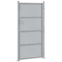 Porte de Jardin Argenté 85 x 174 cm Acier inoxydable 543722543722