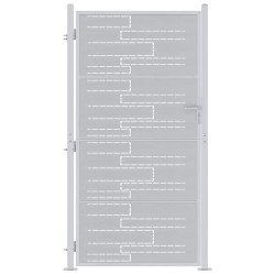 Porte de Jardin Argenté 85 x 196 cm Acier inoxydable 543723543723