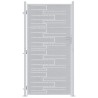 Porte de Jardin Argenté 85 x 196 cm Acier inoxydable 543723543723