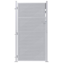 Porte de Jardin Argenté 96 x 200 cm Acier inoxydable 543725543725
