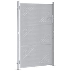 Porte de Jardin Argenté 85 x 144 cm Acier inoxydable 543733543733