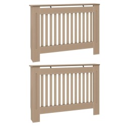 Cache-Radiateur 2 pcs Naturel 112 x 19 x 81,5 cm 543736543736