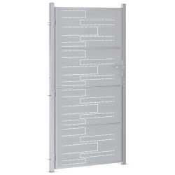 Porte de Jardin Argenté 85 x 174 cm Acier inoxydable 543738543738