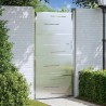 Porte de Jardin Argenté 85 x 174 cm Acier inoxydable 543739543739