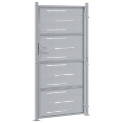 Porte de Jardin Argenté 85 x 174 cm Acier inoxydable 543739543739