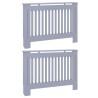 Cache-Radiateur 2 pcs Gris 112 x 19 x 81,5 cm Bois d'ingénierie 543740543740