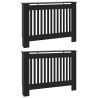 Cache-Radiateur 2 pcs Noir 112 x 19 x 81,5 cm Bois d'ingénierie 543741543741