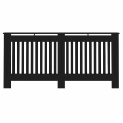Cache-Radiateur 2 pcs Noir 172 x 19 x 81,5cm Bois d'ingénierie 543744543744