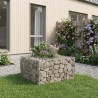 Lit surélevé gabion Argenté 80 x 80 x 40 cm Acier galvanisé 543773543773