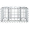 Lit surélevé gabion Argenté 80 x 80 x 40 cm Acier galvanisé 543773543773