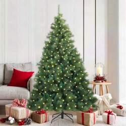 Sapin de Noël artificiel avec 300 LED Vert 180 cm PE et PVC 543774543774