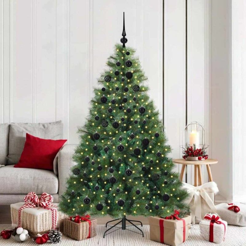 Sapin de Noël artificiel avec 300 LED Vert 180 cm PE et PVC 543775543775