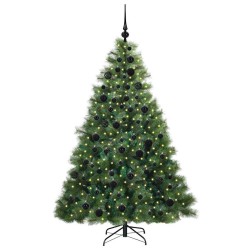 Sapin de Noël artificiel avec 300 LED Vert 180 cm PE et PVC 543775543775