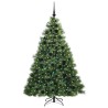 Sapin de Noël artificiel avec 300 LED Vert 180 cm PE et PVC 543775543775