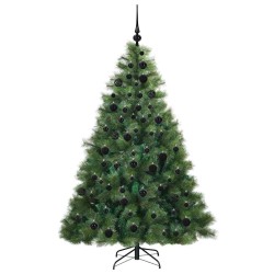 Sapin de Noël artificiel avec 300 LED Vert 180 cm PE et PVC 543775543775