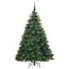 Sapin de Noël artificiel avec 300 LED Vert 180 cm PE et PVC 543775543775