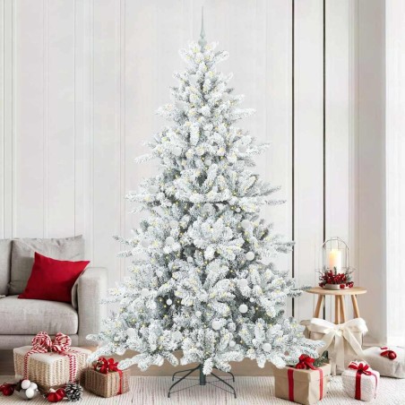 Sapin de Noël Artificiel à Branches Articulées Blanc 240 cm 543777543777