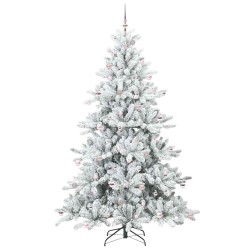 Sapin de Noël Artificiel à Branches Articulées Blanc 240 cm 543778543778