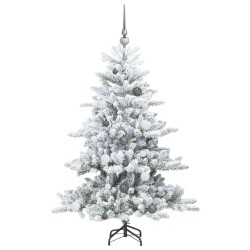 Sapin de Noël Artificiel à Branches Articulées Blanc 150 cm 543779543779