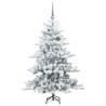 Sapin de Noël Artificiel à Branches Articulées Blanc 150 cm 543779543779